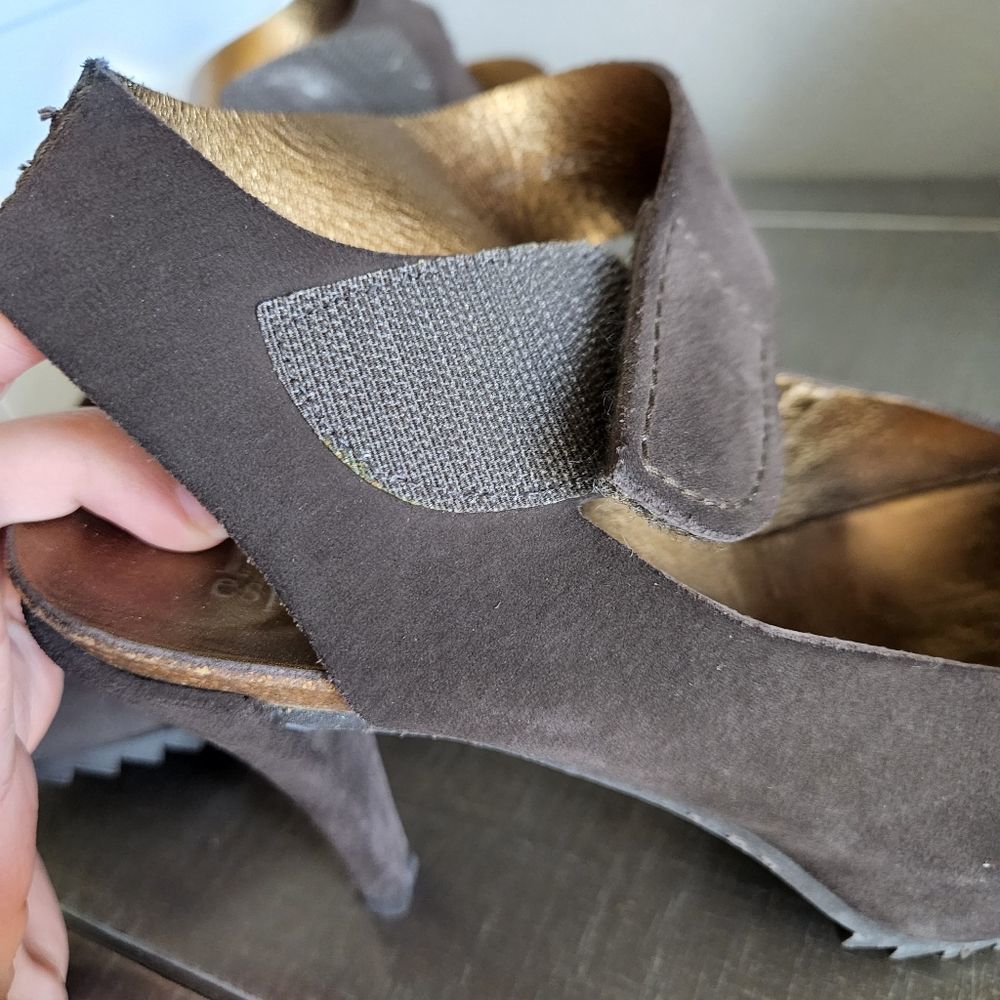 Pedro Garcia brown suede slingback heels - Picture 6 of 7